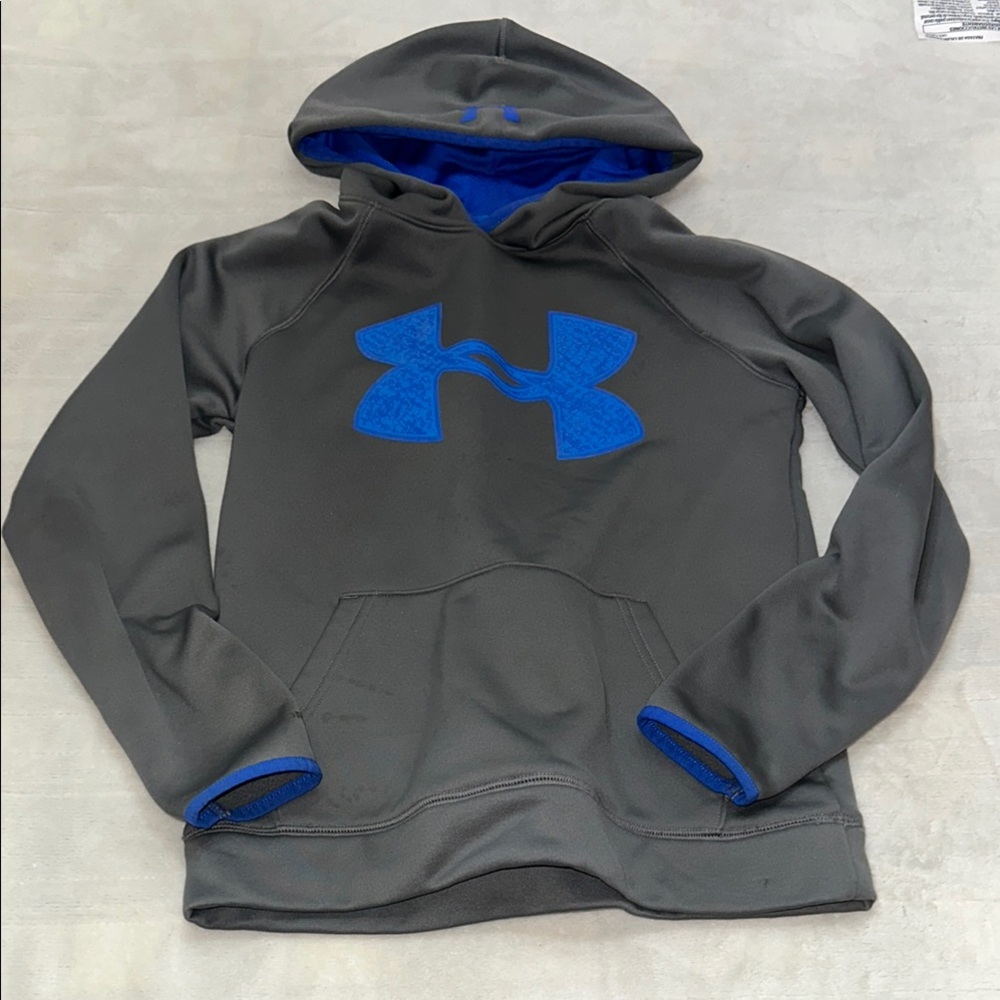 Under Armour Gray and Blue Hoodie